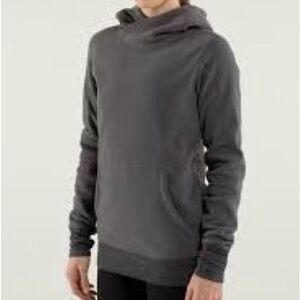 Lululemon Athletica Gray Fleece Pullover Hoodie Sz M